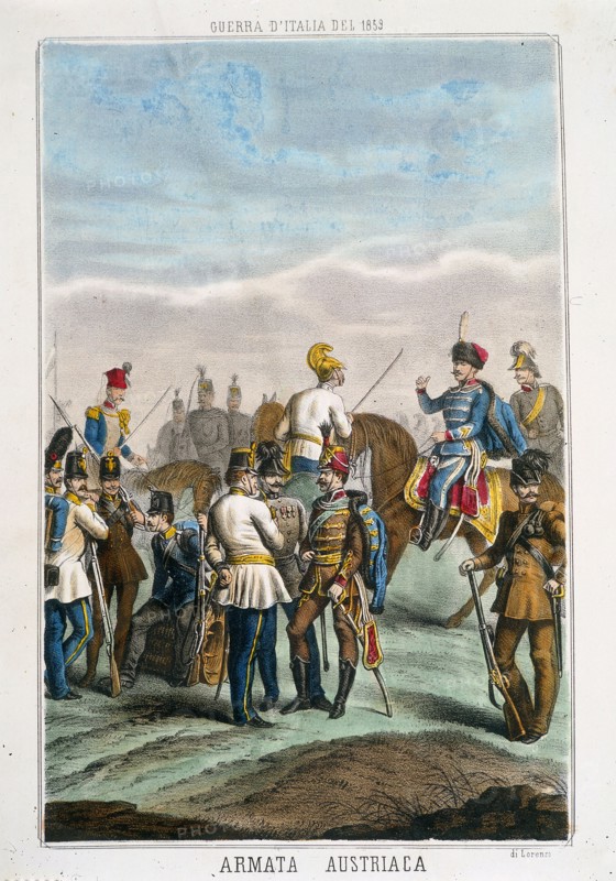 Unité italienne. L'armée autrichienne