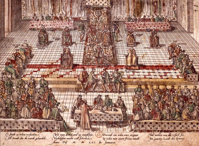 Colloque de Poissy réuni par Catherine de Médicis et Michel de l'Hospital (1561)