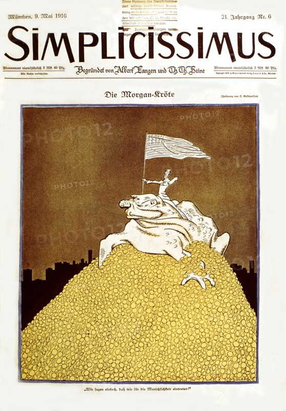 Gulbransson caricature on the bankers of America