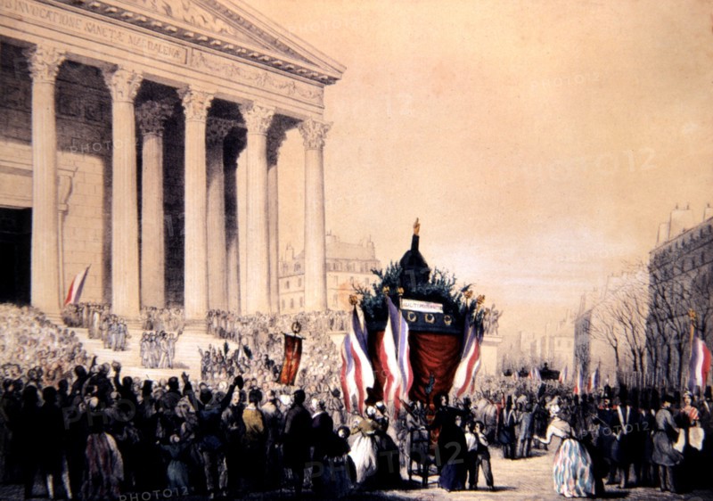Obsèque des victimes des fusillades de février 1848