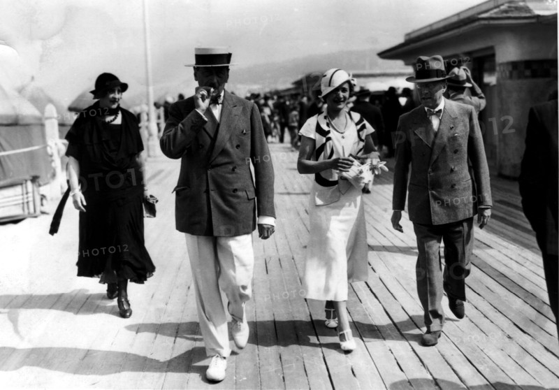 André Citroën and his wife in Deauville