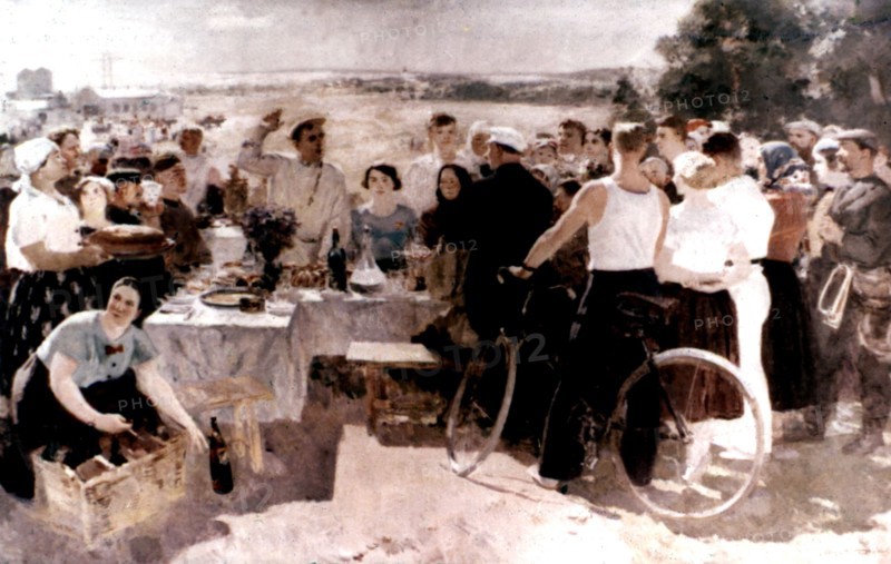Celebration at the kolkhoz (1924)