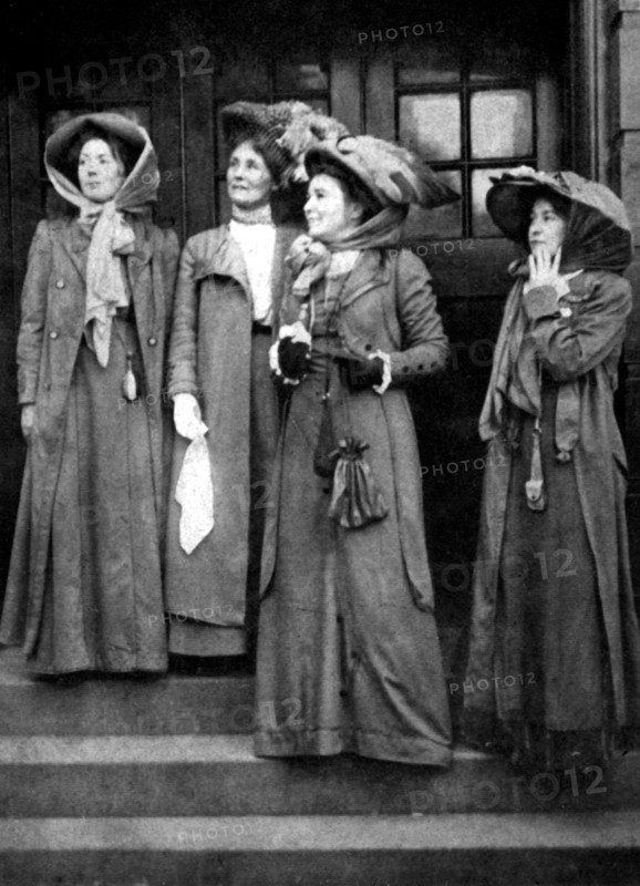 Les principales dirigeantes du groupe des suffragettes