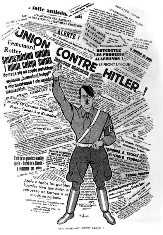 Caricature de Kelen in "Le rire" : Hitler
