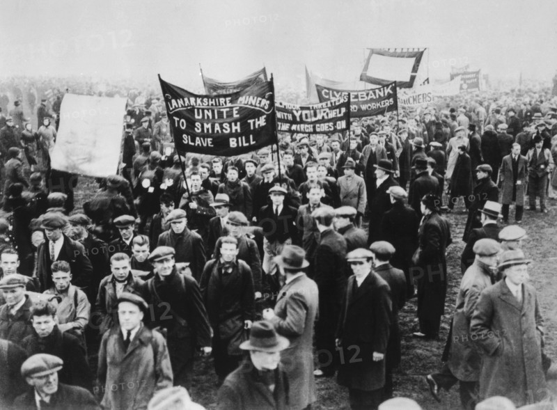 Londres, manifestation contre le chômage à Marble Arch (1934)