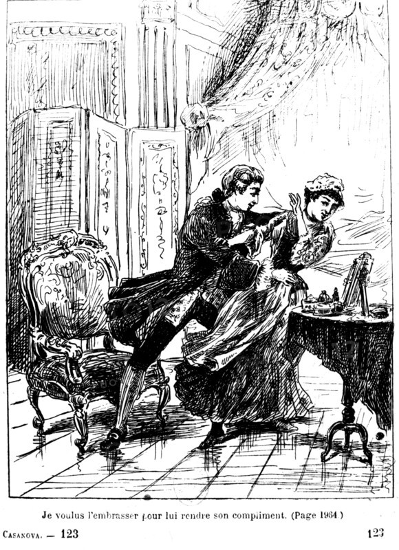 Scene from 'Histoire de ma vie' by Casanova