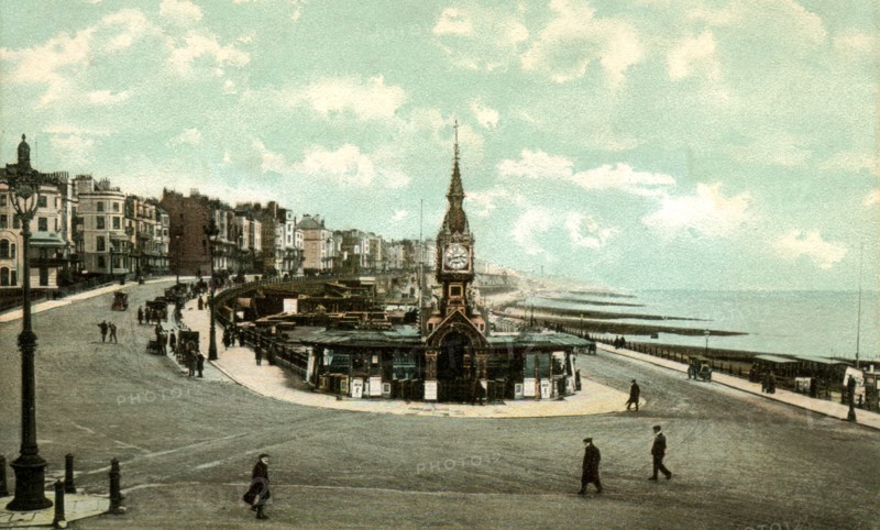 Brighton. The promenade on the sea front