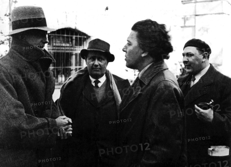 Paul Eluard, Nezval, Breton and Teige in Prague