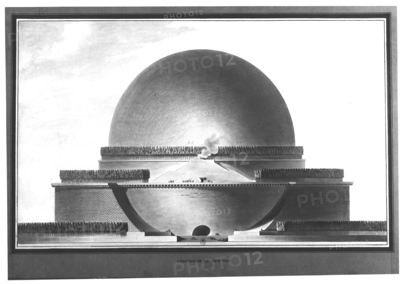 Etienne-Louis Boullée, cenotaph project for Newton