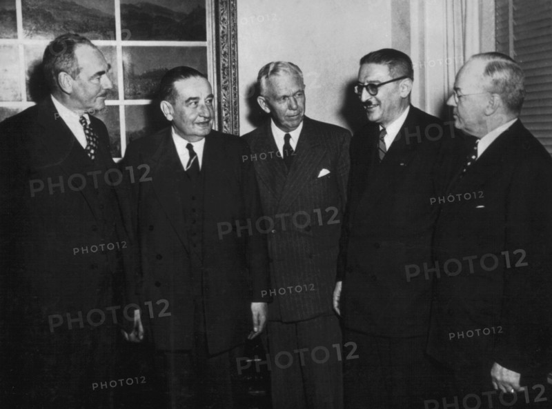 Opening of French-American talks, 1950