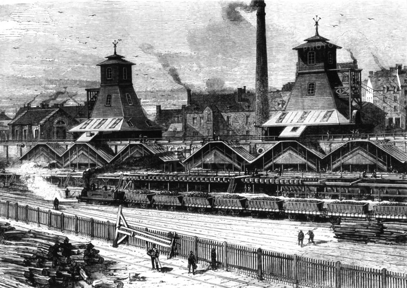 Les houillères du Creusot.