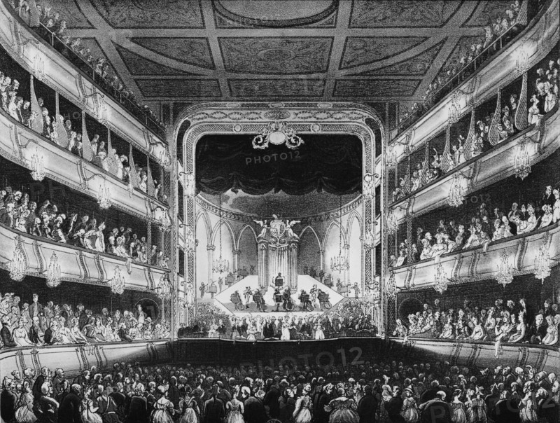 Rowlandson, Le Royal Opera House à Londres