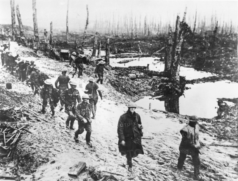 Soldats anglais dans la Somme
