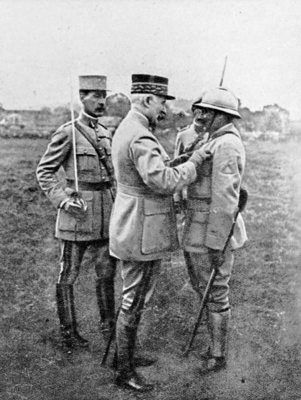 General Pétain during the parade, on the 14th July