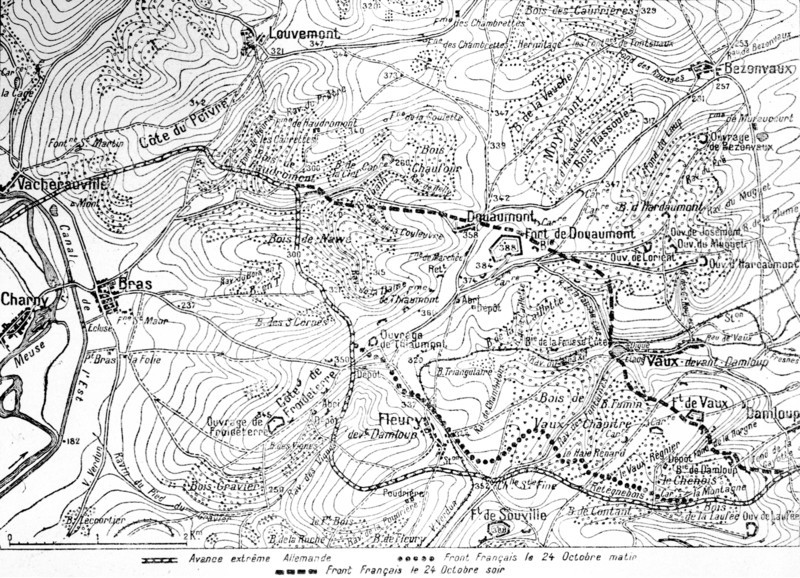 Map of the Battle of Verdun