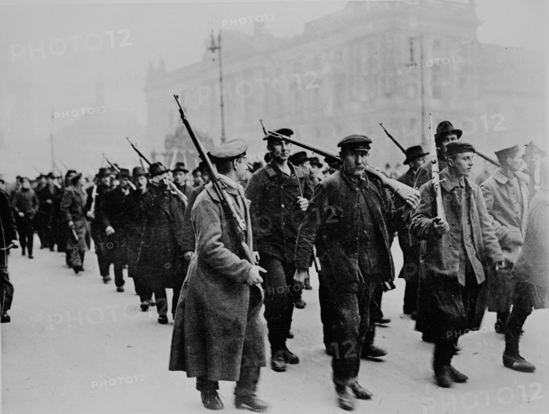 German Revolution. Spartacists Uprising in November 1918.