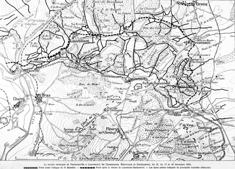 Map of the Battle of Verdun