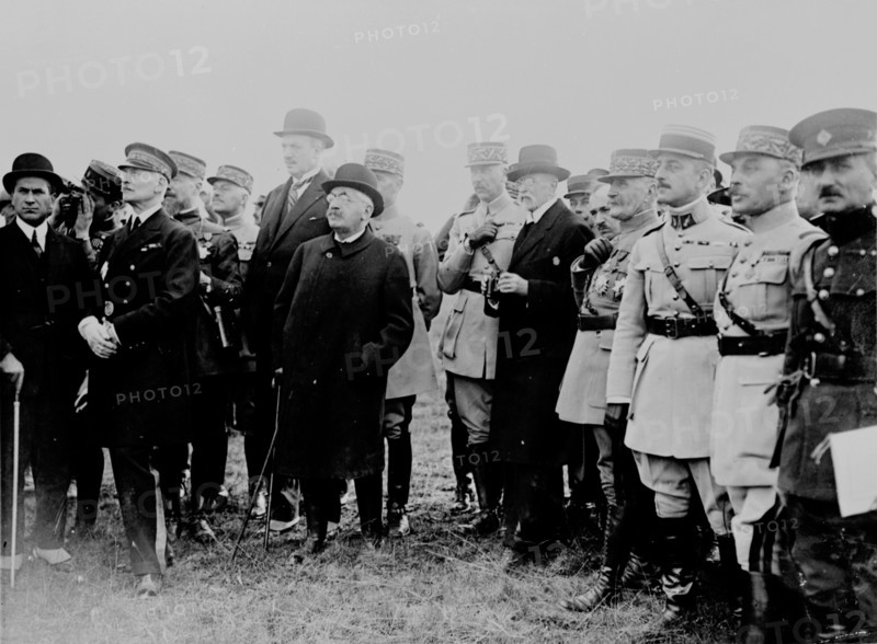 André Maginot, Tomas Masaryk, Maurice Barrès et le maréchal Foch
