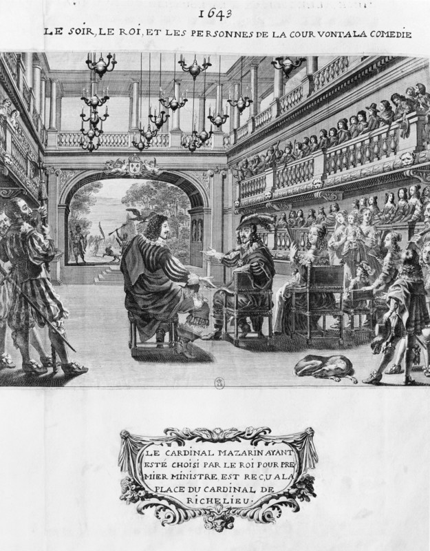 Louis XIII et son premier ministre Mazarin