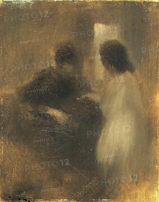 Carrière, Female silhouettes in an interior