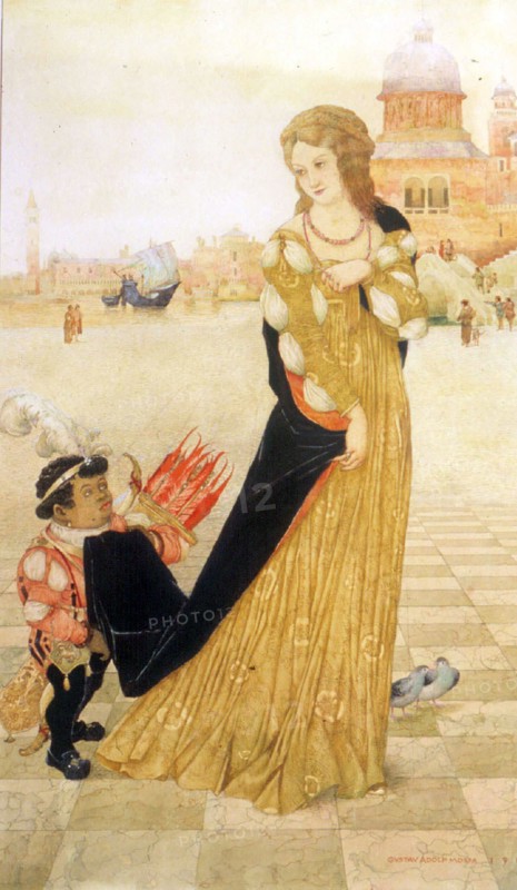 Mossa, La femme du Doge et un nain