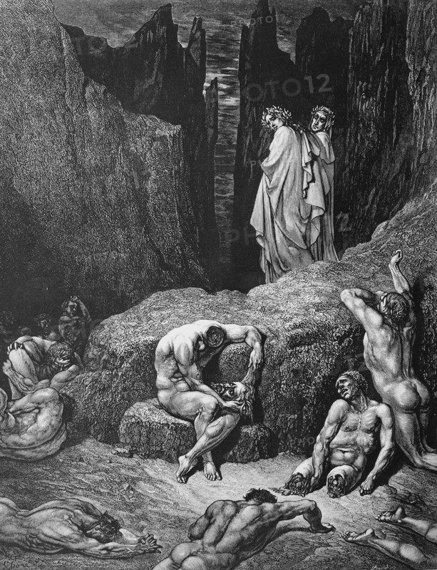 Doré, Illustration pour la Divine Comédie de Dante