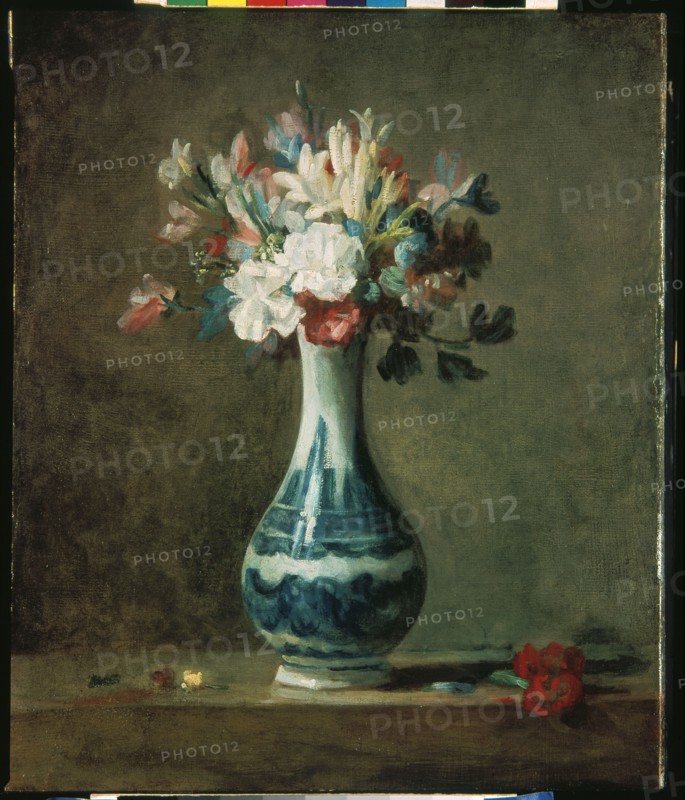 Chardin, Nature morte, fleurs dans un vase