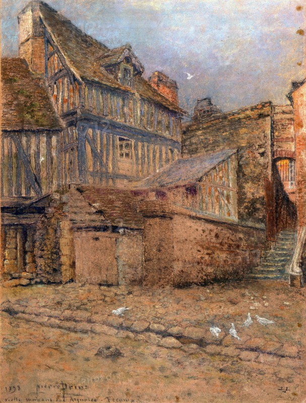 Prins, Vieilles maisons à Fécamp, Normandie