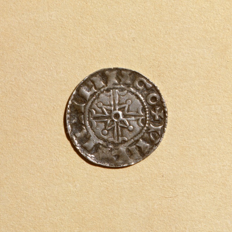 Verso d'un denier d'argent de Guillaume le Conquérant
