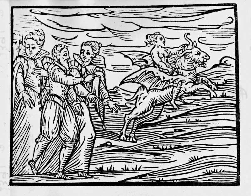 Guazzo, The witch's flight to the Sabbath