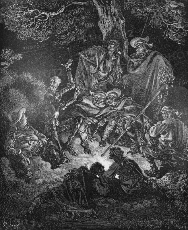 Doré, Illustration pour Don Quichotte de Miguel de Cervantés