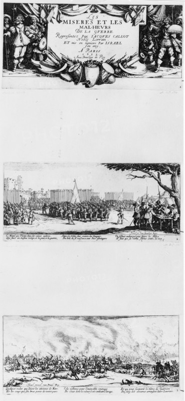 Callot, L'enrôlement des troupes et La bataille