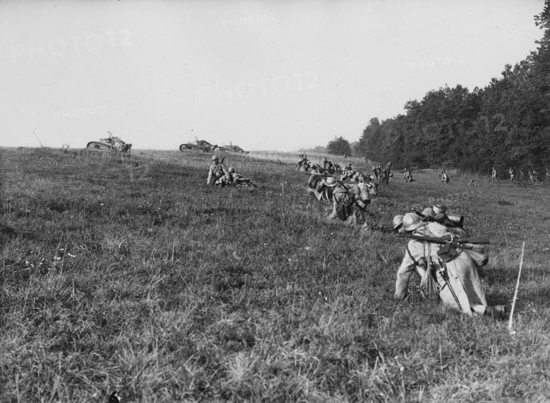 Manoeuvres militaires de soldats français, 1934
