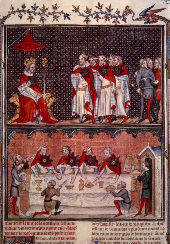Banquet given by Charles V of France for the Emperor Charles IV