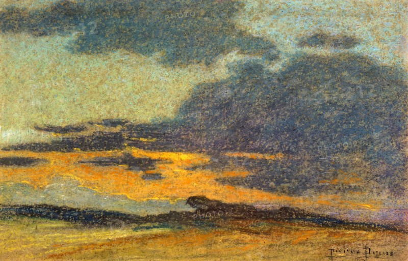 Prins, Paysage au ciel jaune