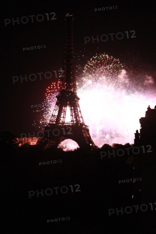 Paris, fireworks displayed on July 14, 2010