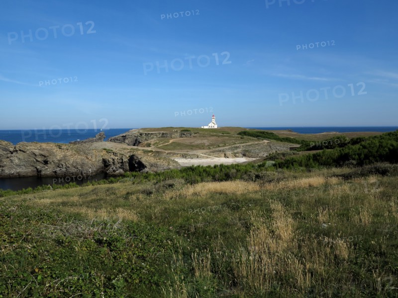 Lighthouse of the Pointe des Poulains in Belle-Ile, Brittany (Bretagne)