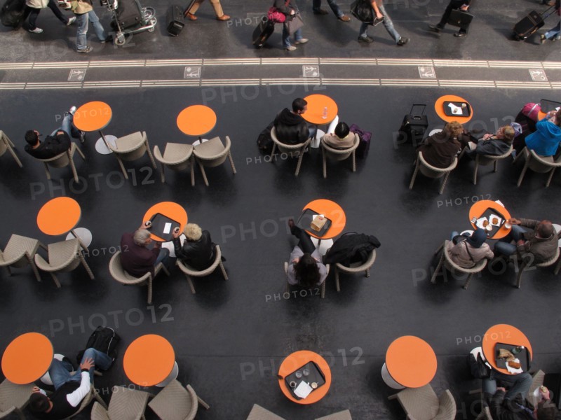 Cafeteria a la Gare de l'Est a Paris