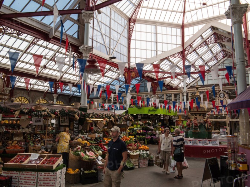 Market of Saint-Helier, capital of Jersey