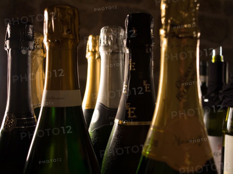 Bottles of champagne