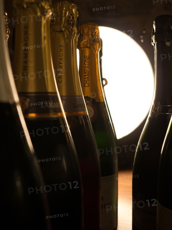 Bottles of champagne