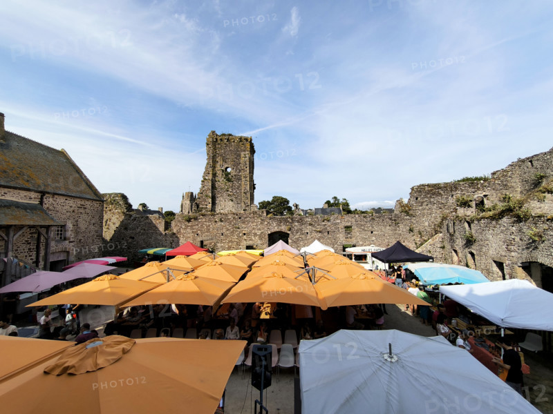Open-air market in Normandy, France