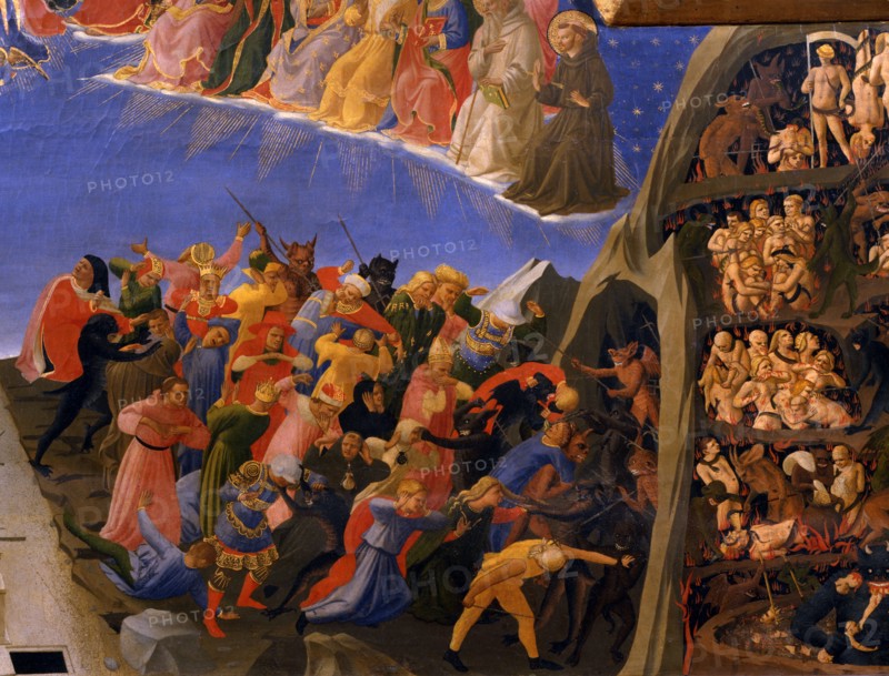 Fra Angelico, Le Jugement dernier (détail de l'Enfer)