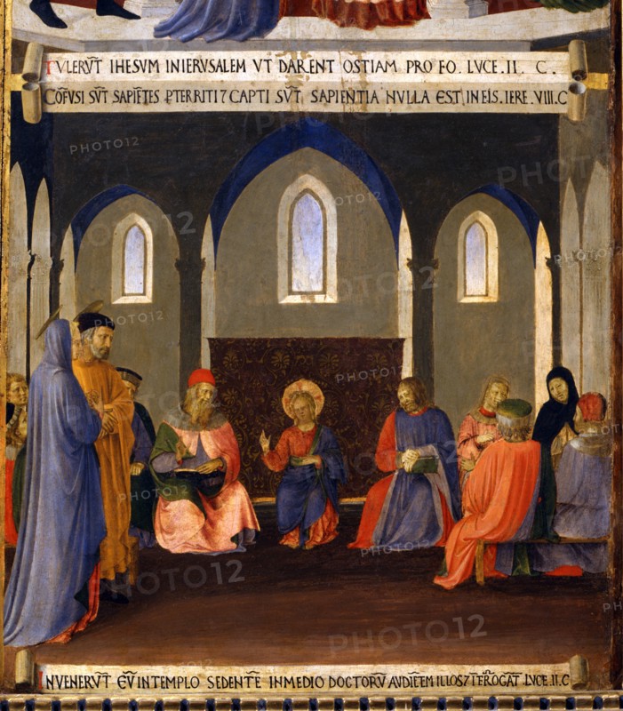 Fra Angelico, Jésus parmi les Docteurs
