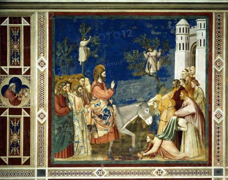 Giotto, Jesus entering Jerusalem