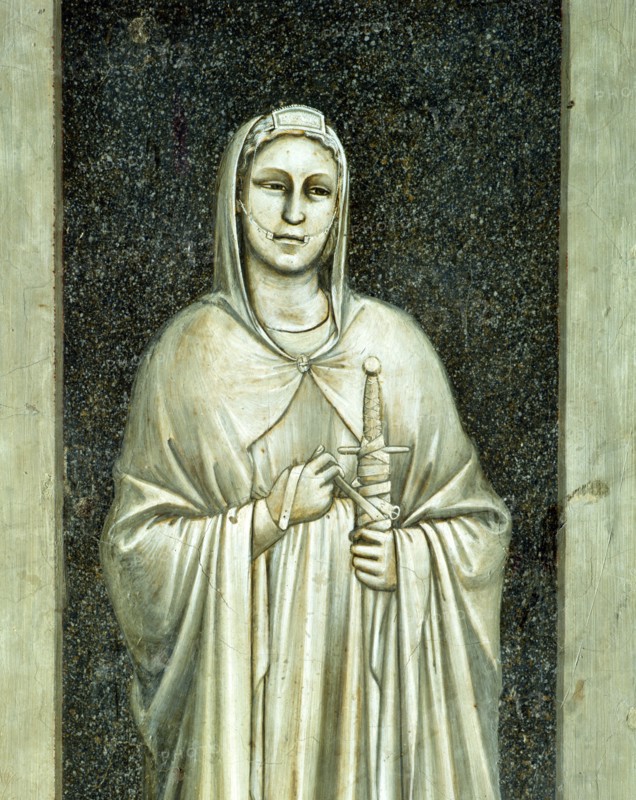Giotto, Allégories des vices et des vertus : la tempérance