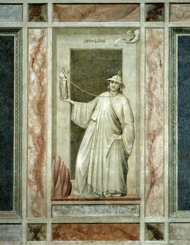 Giotto, Allégories des vices et des vertus : l'infidélité