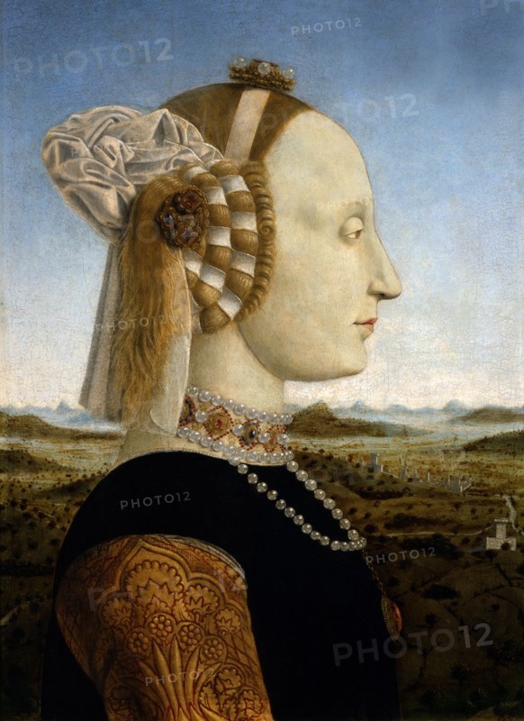 Piero della Francesca, Portrait de la duchesse d'Urbino Battista Sforza