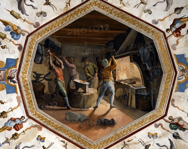 Buti, Intérieur d'une forge