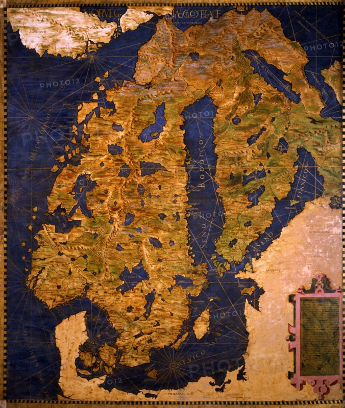 Bonsignori, Map of Scandinavia